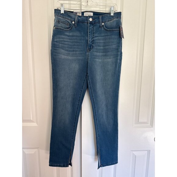 CROWN AND IVY sz 10 NEW High-rise Skinny Denim Jeans Everette Wash NEW - Picture 3 of 7